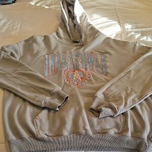 Inaka Power Gray and Blue Men's Hoodie
